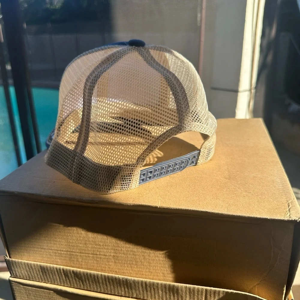 Durango Navy and Beige Embroidered Western Hat